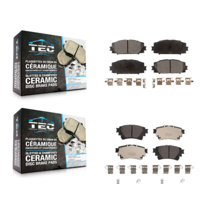 Front Rear Ceramic Brake Pad Kit For 2020-2022 Toyota Corolla With Electric Parking KTC-100745