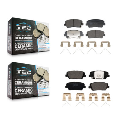 Front Rear Ceramic Brake Pads Kit For Genesis G70 Kia Stinger KTC-100747