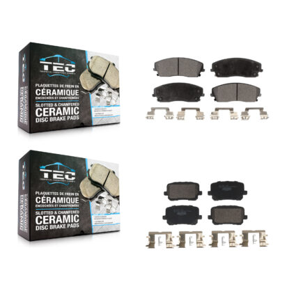 Front Rear Ceramic Brake Pads Kit For Dodge Charger With 370mm Diameter Rotor KTC-100776