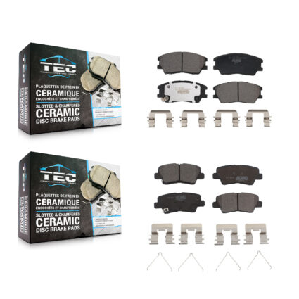Front Rear Ceramic Brake Pads Kit For Kia Soul EV KTC-100784