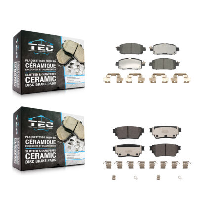 Front Rear Ceramic Brake Pads Kit For 2021-2023 Nissan Kicks Disc rear brakes KTC-100792