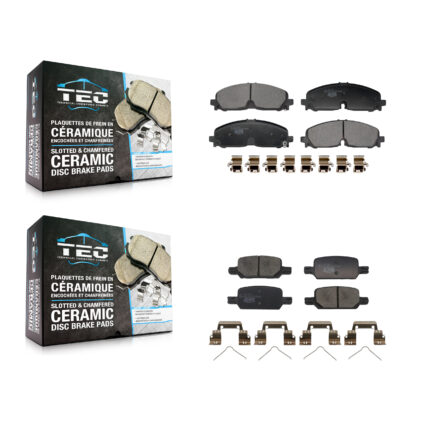 Front Rear Ceramic Brake Pads Kit For 2021-2022 Chevrolet Colorado GMC Canyon KTC-100796