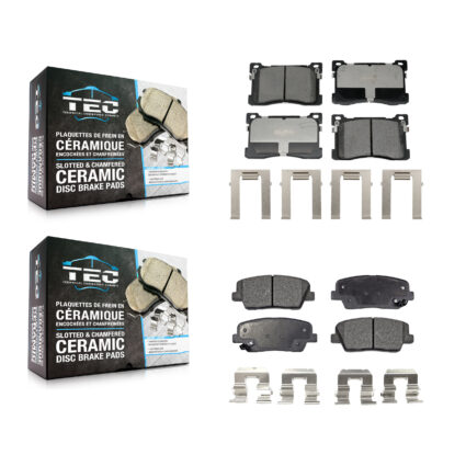 Front Rear Ceramic Brake Pads Kit For Hyundai Equus Kia K900 KTC-100798
