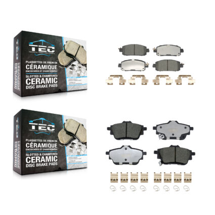 Front Rear Ceramic Brake Pads Kit For 2020-2023 Nissan Sentra Disc rear brakes KTC-100803