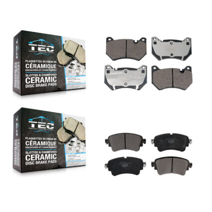 Front Rear Ceramic Brake Pads Kit For 2018-2019 Audi Q5 With Brembo Calipers KTC-100812