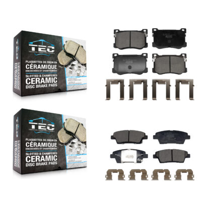 Front Rear Ceramic Brake Pads Kit For 2018-2020 Genesis G80 3.8L 5.0L KTC-100813