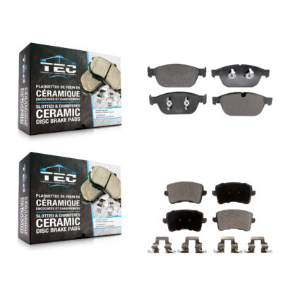 Front Rear Ceramic Brake Pads Kit For 2014-2017 Audi SQ5 With 380mm Diameter Rotor KTC-100816