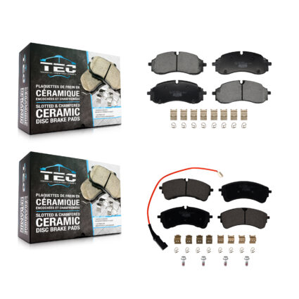 Front Rear Ceramic Brake Pads Kit For Ford Transit-250 Transit-350 Transit-150 RWD KTC-100837