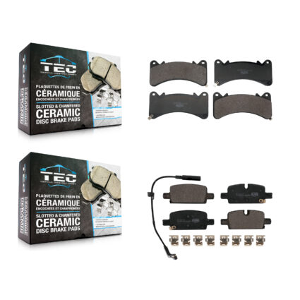 Front Rear Ceramic Brake Pads Kit For GMC Chevrolet Sierra 1500 Silverado Yukon Tahoe XL KTC-100843