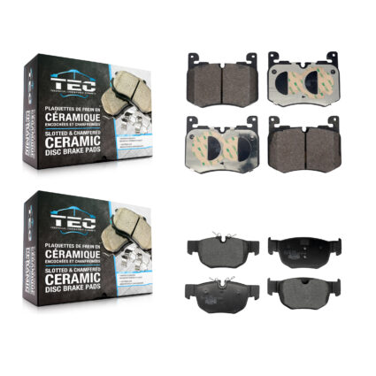 Front Rear Ceramic Brake Pads Kit For Jaguar F-Pace Land Rover Range Velar KTC-100866