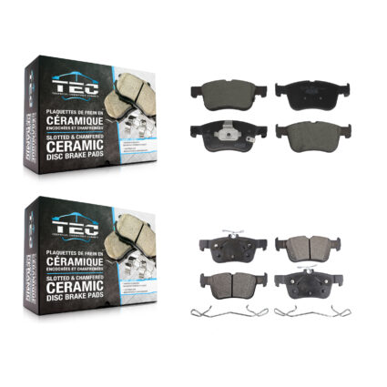 Front Rear Ceramic Brake Pads Kit For Ford Escape Bronco Sport Maverick Lincoln Corsair KTC-100869