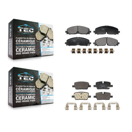 Front Rear Ceramic Brake Pads Kit For Chevrolet Traverse Blazer Cadillac GMC Acadia XT5 KTC-100872