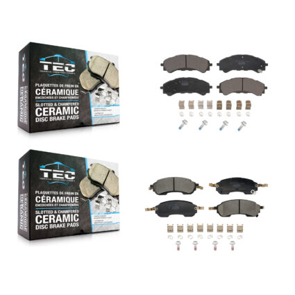 Front Rear Ceramic Brake Pads Kit For Ford Bronco KTC-100876