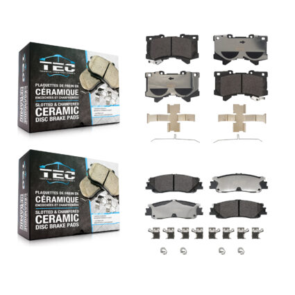 Front Rear Ceramic Brake Pads Kit For Toyota Tundra Sequoia Lexus LX600 KTC-100881