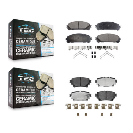 Front Rear Ceramic Brake Pad Kit For Toyota Highlander Sienna Lexus RAV4 Prime bZ4X NX350 KTC-100882