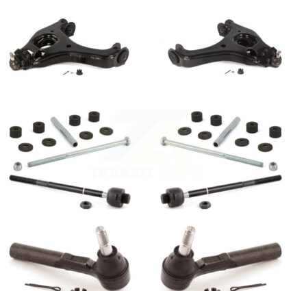 Front Control Arm Ball Joint Tie Rod End Link Kit (8Pc) For Chevrolet Silverado 1500 GMC KTR-100365