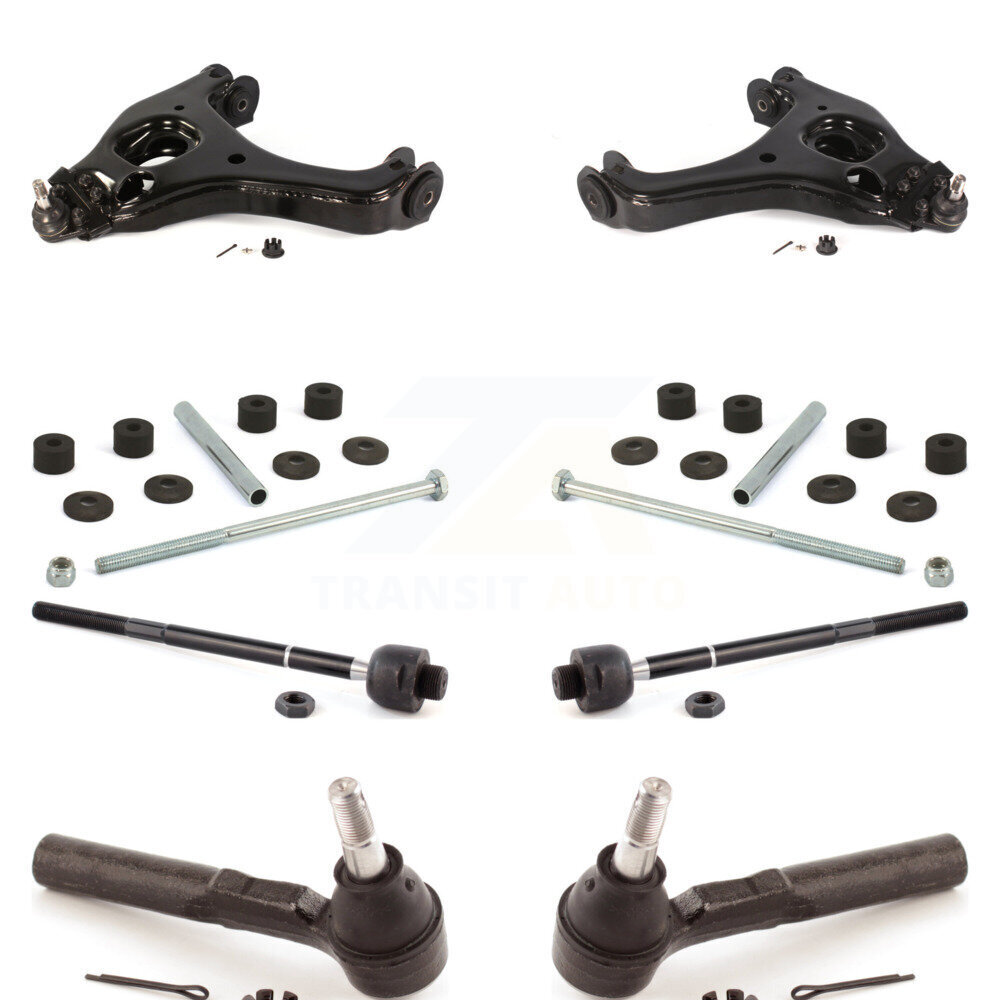 Front Control Arm Ball Joint Tie Rod End Link Kit (8Pc) For Chevrolet Silverado 1500 GMC KTR-100365