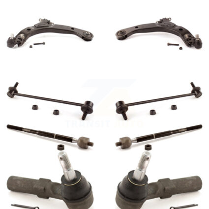 Front Suspension Control Arm And Ball Joint Tie Rod End Bar Link Kit (8Pc) For Saturn Ion KTR-100374