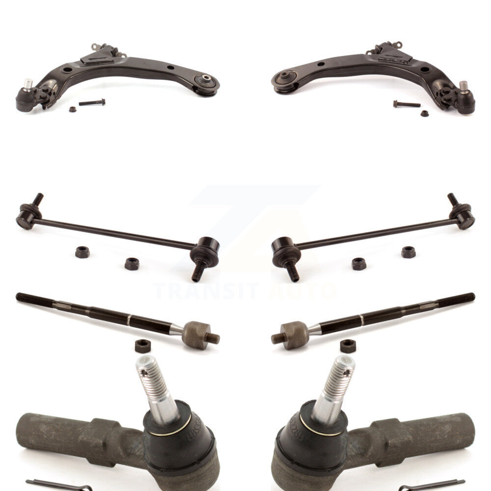 Front Suspension Control Arm And Ball Joint Tie Rod End Bar Link Kit (8Pc) For Saturn Ion KTR-100374
