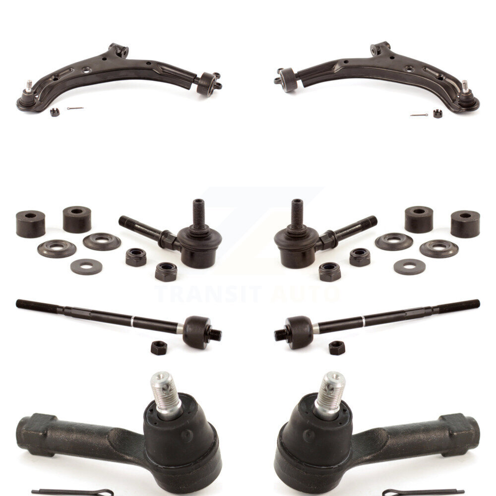 Front Suspension Control Arm And Ball Joint Tie Rod End Link Kit (8Pc) For Nissan Sentra KTR-100386