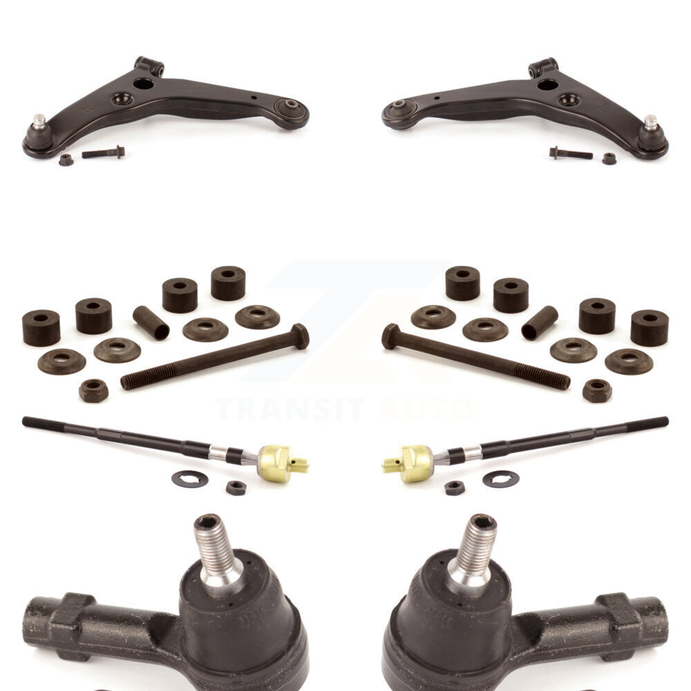 Front Suspension Control Arm Ball Joint Tie Rod End Link Kit (8Pc) For Mitsubishi Lancer KTR-100394