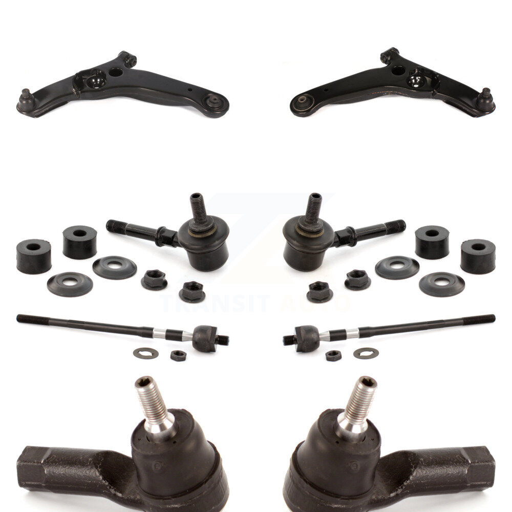 Front Arm And Ball Joint Tie Rod End Link Kit (8Pc) For 2003-2006 Mitsubishi Outlander KTR-100400