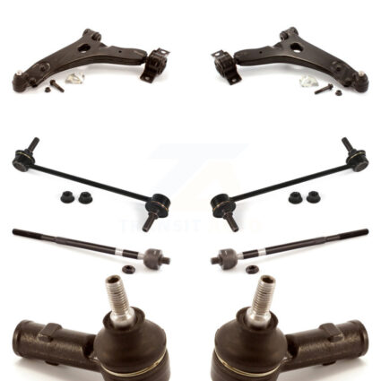 Front Suspension Control Arm And Ball Joint Tie Rod End Bar Link Kit (8Pc) For Ford Focus KTR-100441