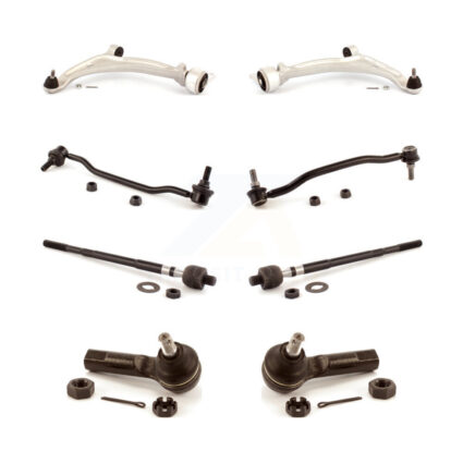 Front Control Arm Ball Joint Assembly Tie Rod End Link Kit (8Pc) For Nissan Altima Maxima KTR-100455