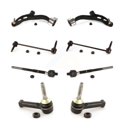 Front Suspension Control Arm And Ball Joint Tie Rod End Link Kit (8Pc) For Lincoln MKT KTR-100476