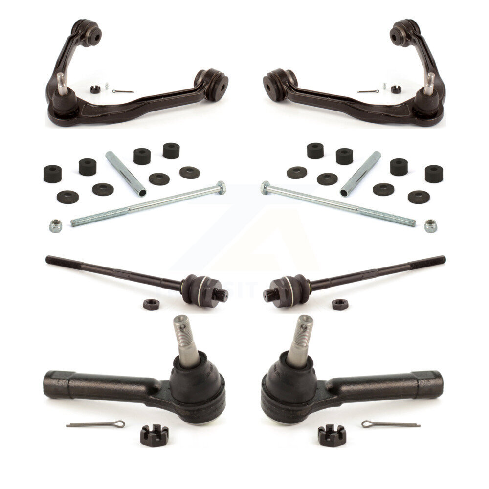 Front Control Arm Ball Joint Tie Rod End Link Kit For Chevrolet GMC Silverado 1500 Sierra KTR-100508