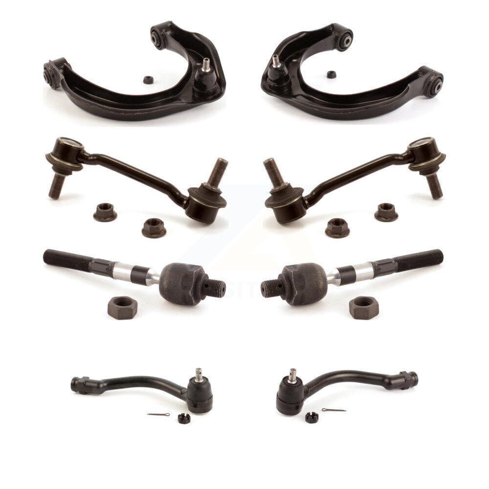 Front Control Arm Ball Joint Assembly Tie Rod End Link Kit (8Pc) For Hyundai Sonata Azera KTR-100520
