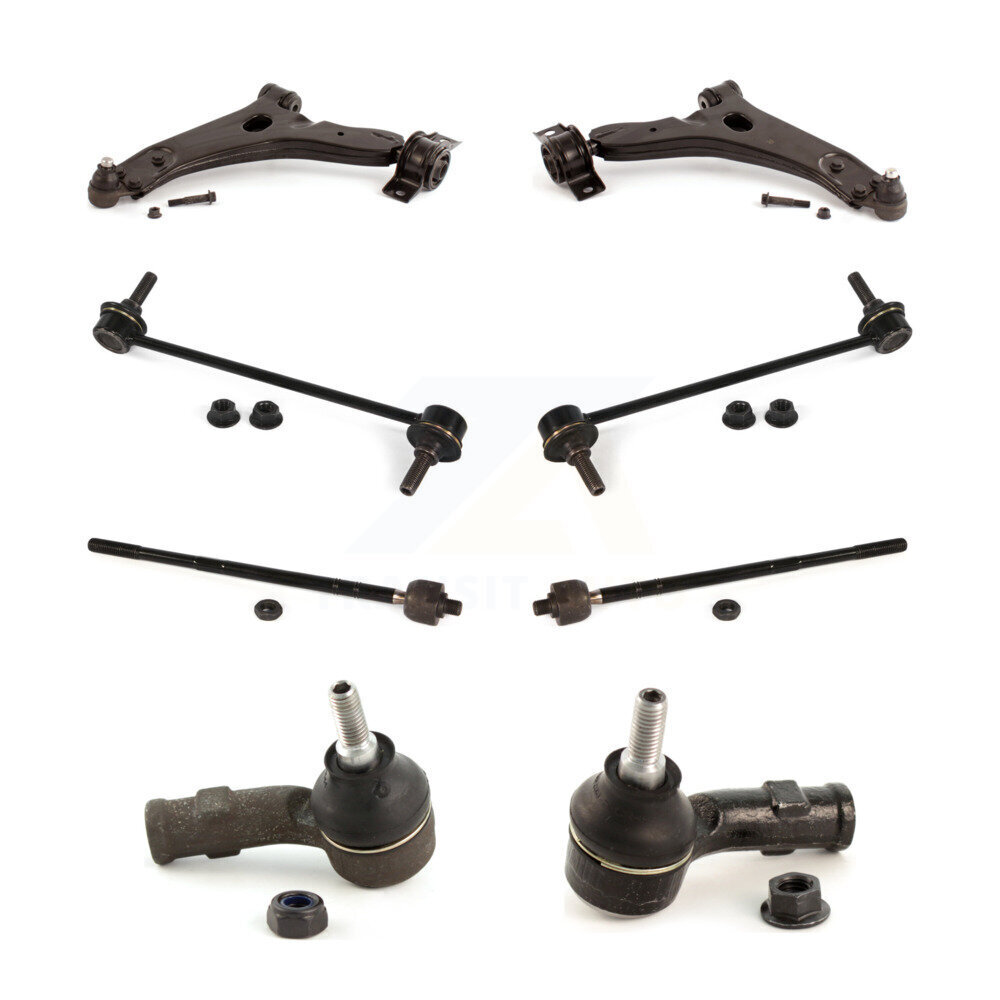 Front Suspension Control Arm And Ball Joint Tie Rod End Bar Link Kit (8Pc) For Ford Focus KTR-100582