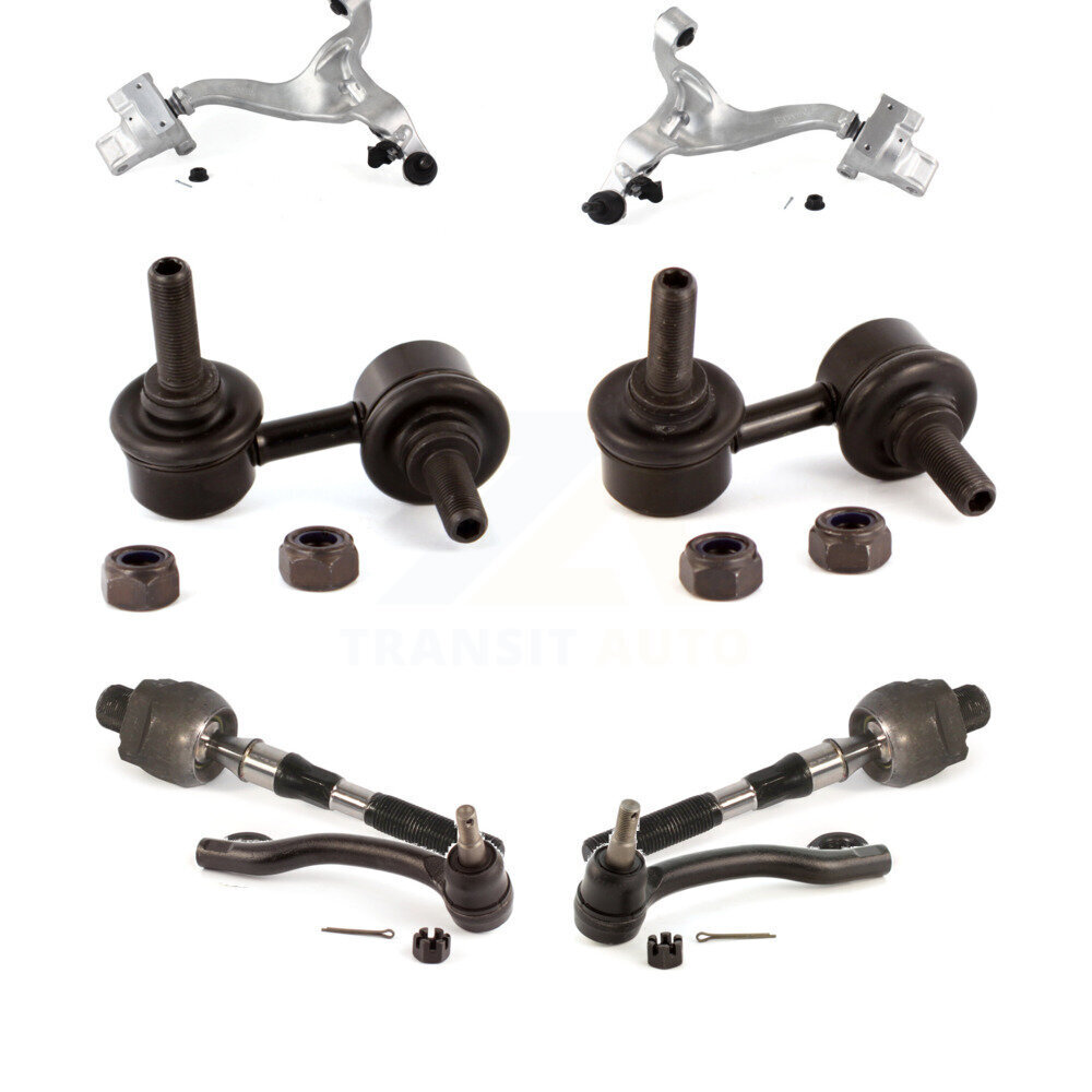 Front Suspension Control Arm & Ball Joint Tie Rod End Link Kit (8Pc) For INFINITI G37 G35 KTR-100613