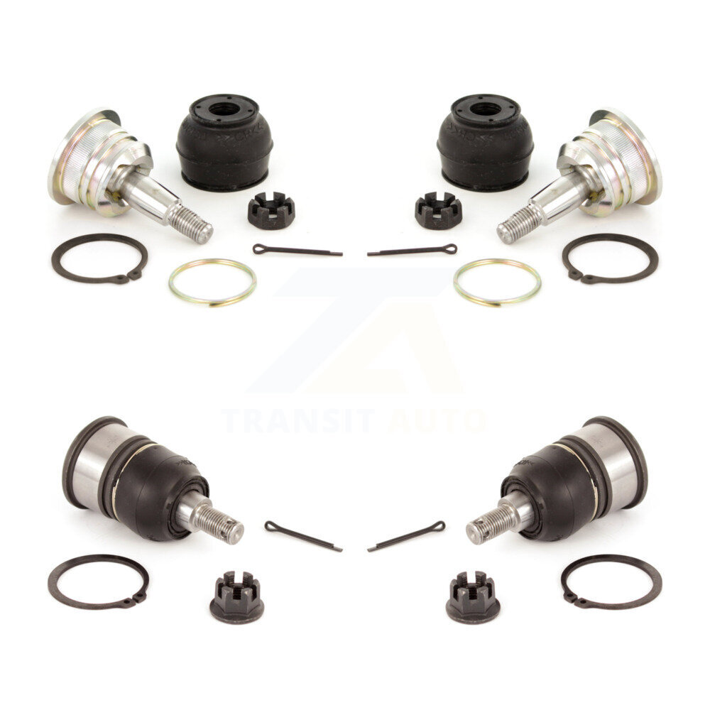 Front Lower & Upper Suspension Ball Joints Kit For Honda Accord Acura TSX KTR-101824