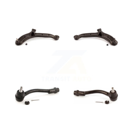 Front Suspension Control Arm Assembly & Tie Rod End Kit For 2006 Hyundai Accent Hatchback KTR-102632