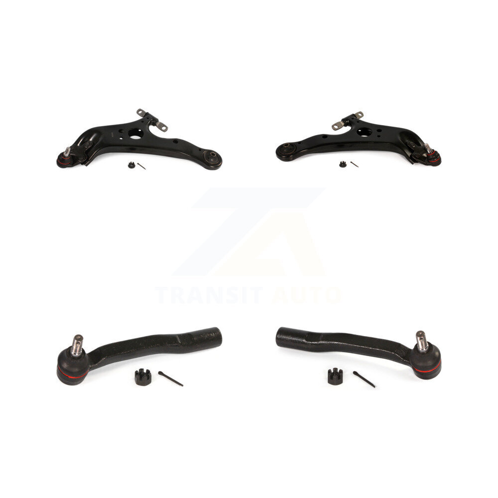 Front Suspension Control Arm Assembly And Tie Rod End Kit For 2011-2020 Toyota Sienna KTR-102679