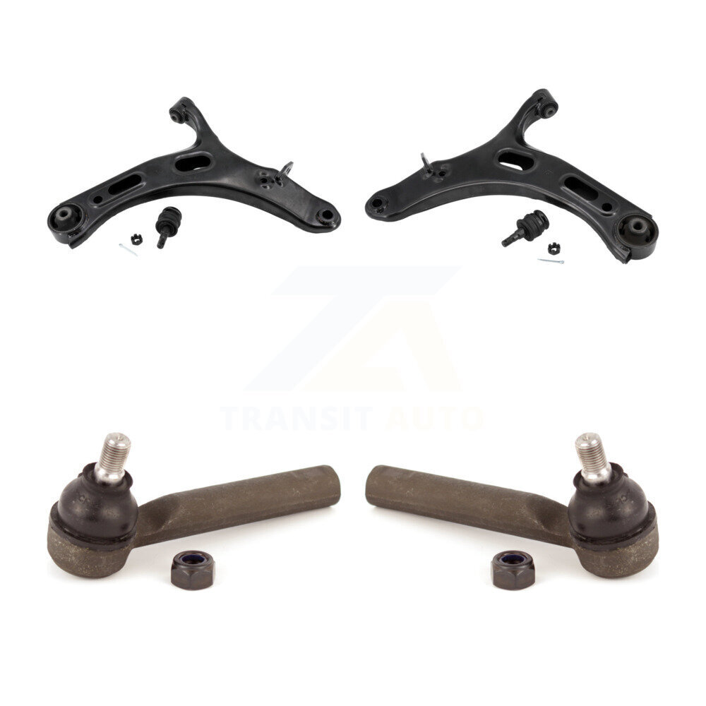 Front Suspension Control Arm And Tie Rod End Kit For 2010-2014 Subaru Outback Legacy KTR-103126