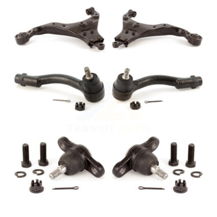 Front Suspension Arm Tie Rod End And Ball Joint Kit (6Pc) For Hyundai Tucson Kia Sportage KTR-103997