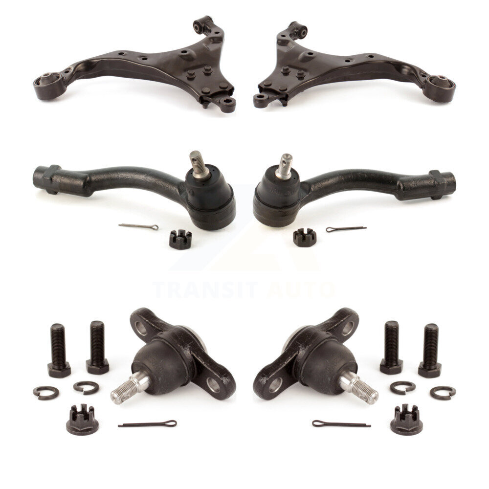 Front Suspension Arm Tie Rod End And Ball Joint Kit (6Pc) For Hyundai Tucson Kia Sportage KTR-103997