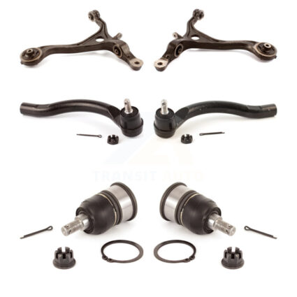 Front Suspension Control Arm Tie Rod End Ball Joint Kit (6Pc) For Honda Accord Acura TSX KTR-104005