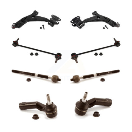Front Control Arm & Ball Joint Tie Rod End Link Kit (8Pc) For Ford Focus Transit Connect KTR-104148