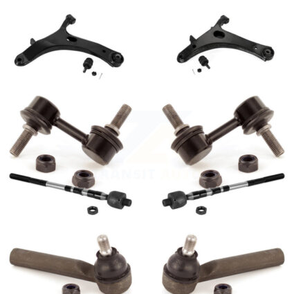 Front Suspension Control Arm And Ball Joint Tie Rod End Link Kit (8Pc) For Subaru Impreza KTR-104483