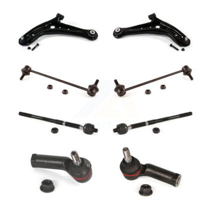 Front Suspension Control Arm And Ball Joint Tie Rod End Link Kit (8Pc) For Ford Fiesta KTR-104565