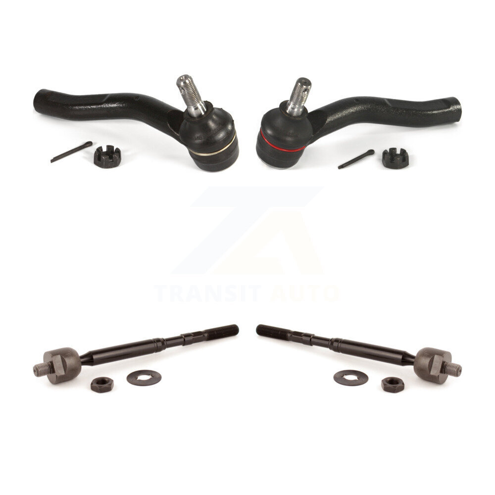 Front Outer & Inner Steering Tie Rod End Kit For 2006-2008 Toyota Yaris KTR-105085