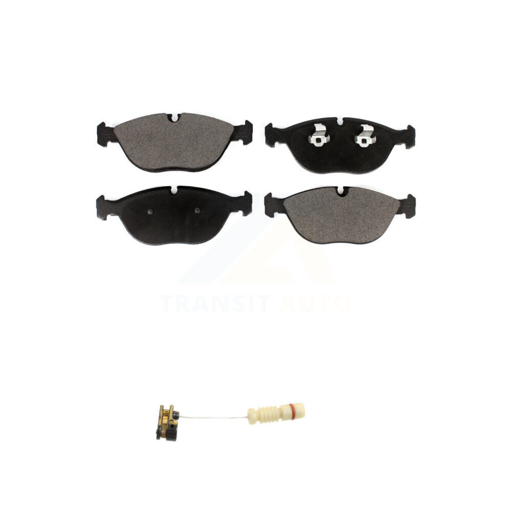Front Ceramic Brake Pads & Wear Sensor Kit For Mercedes-Benz E430 SLK32 AMG E55 CLK55 C43 KTW-100012