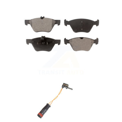Front Ceramic Disc Brake Pads And Wear Sensors Kit For Mercedes-Benz E350 E300 KTW-100017