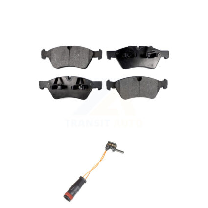 Front Ceramic Disc Brake Pads And Wear Sensors Kit For Mercedes-Benz E350 AWD KTW-100018