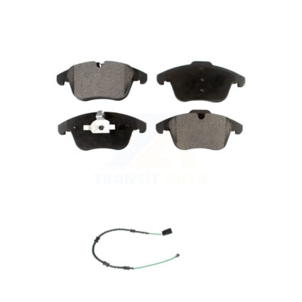 Front Ceramic Brake Pad & Wear Sensor Kit For 13-15 Jaguar XF 2.0L with 356mm Rotor KTW-100028