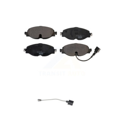 Front Ceramic Brake Pad & Extra Wear Sensor Kit For Volkswagen Golf Jetta SportWagen Taos KTW-100056