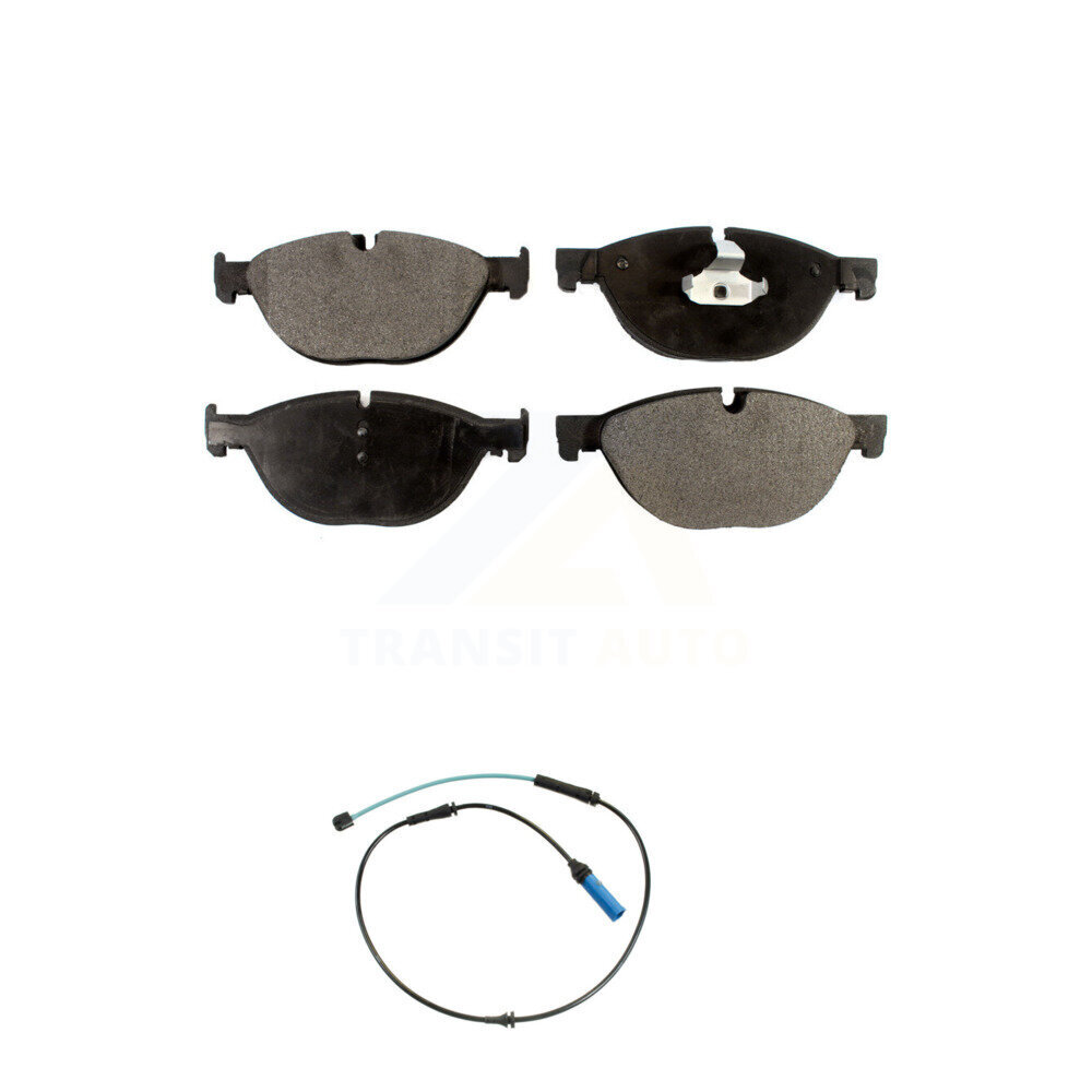 Front Ceramic Brake Pad And Wear Sensor Kit For BMW 750Li 750i 4.4L with Disc rear brakes KTW-100065